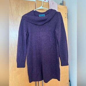 Karen Scott Plum Cowl Neck Sweater